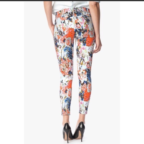 7 For All Mankind Denim - 7 for All Mankind Cropped Floral Skinny Jeans